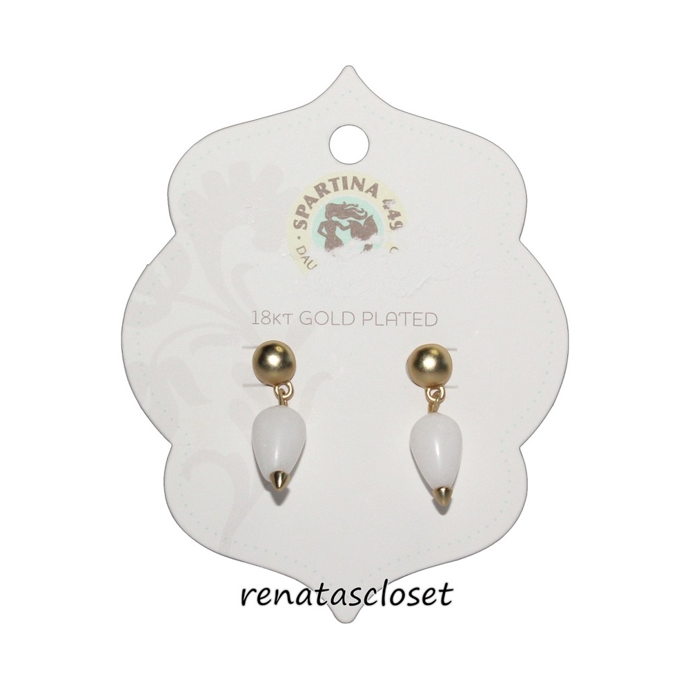 Spartina 449 Damsel 18kt Matte Gold Plated Stud Earrings 278880